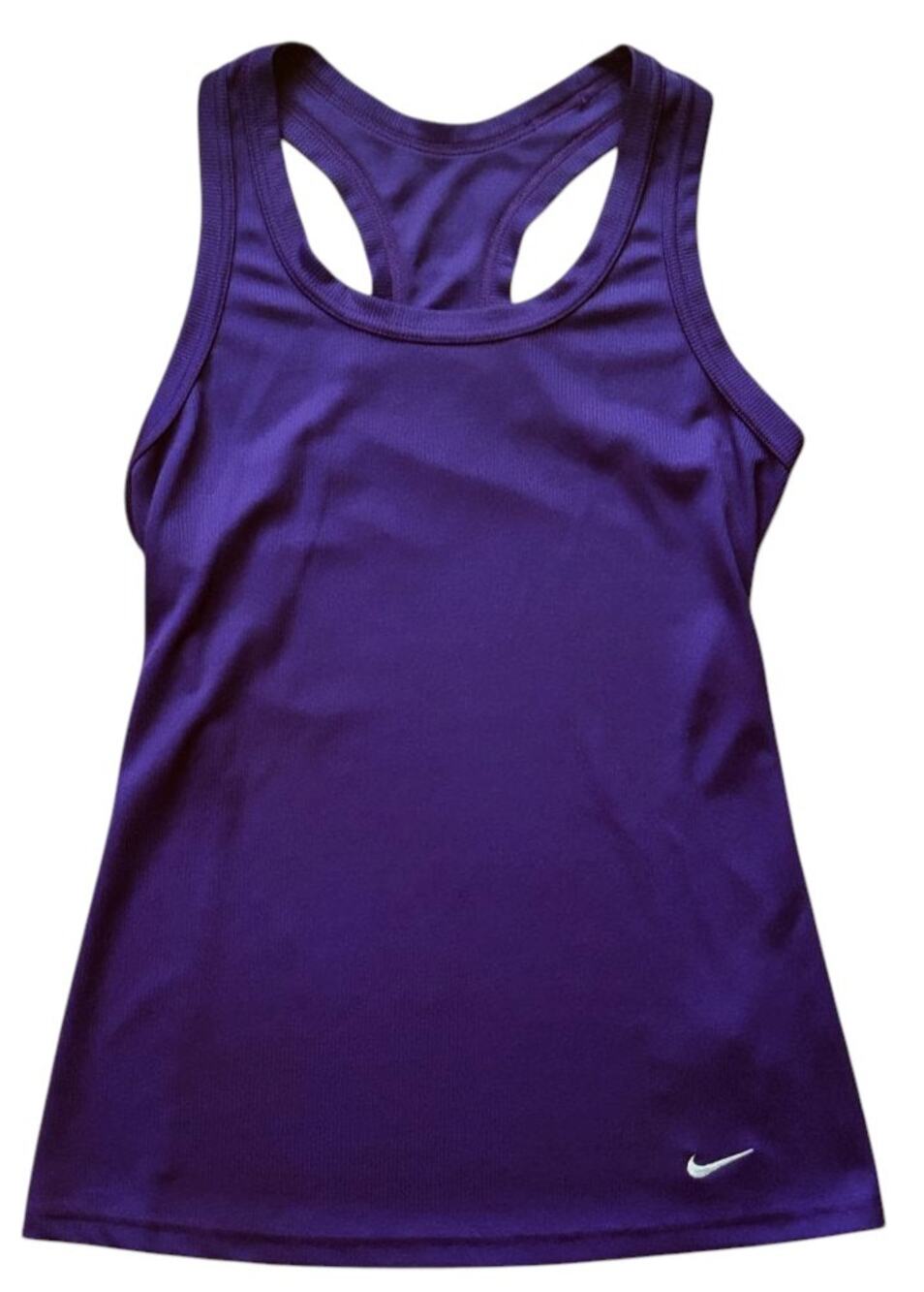 Nike Dri-FIT Tight Fit Racerback Purple Athletic Tank Medium